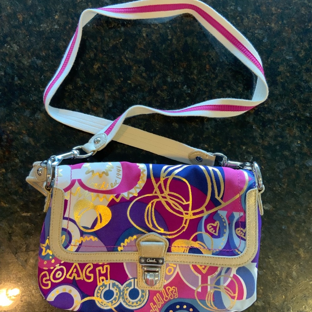 Coach Poppy Layla Bag Limited Edition Graffiti